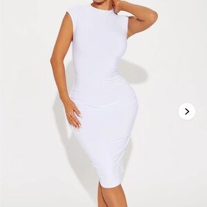 Elegant White Midi Dress